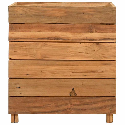 vidaXL Raised Bed | Varies with each piece | Recycled teak wood, steel 3