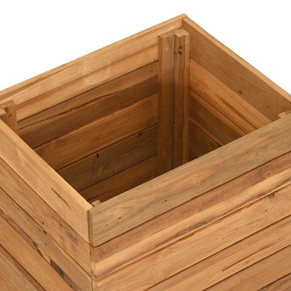 vidaXL Raised Bed | Varies with each piece | Recycled teak wood, steel 5