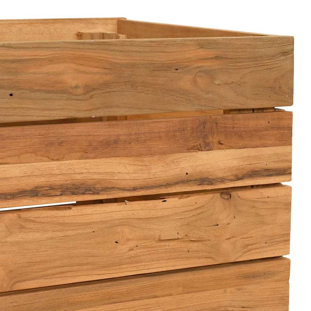 vidaXL Raised Bed | Varies with each piece | Recycled teak wood, steel 6