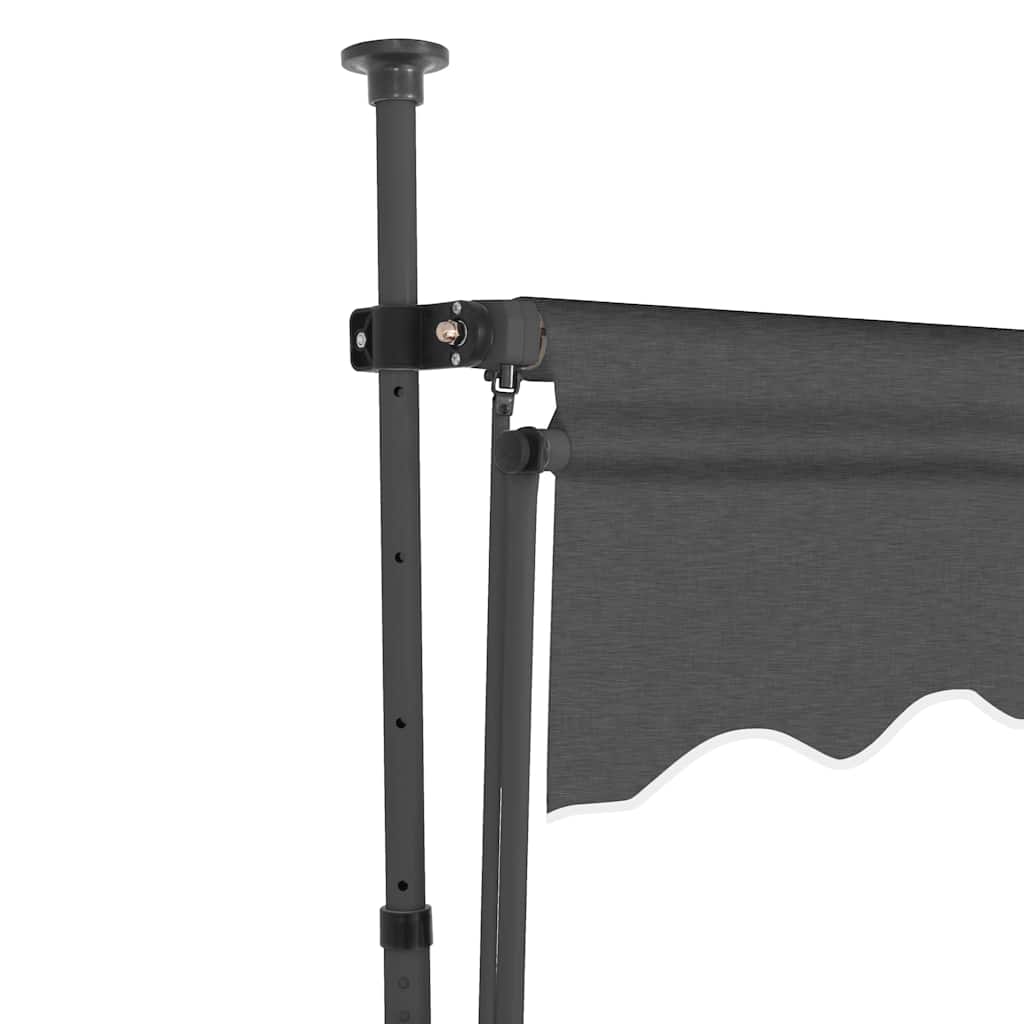 vidaXL Retractable Awning | Anthracite | Polyester | Small | Retractable 4