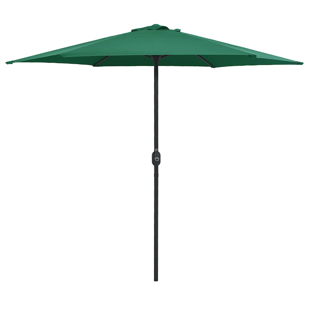 vidaXL Garden Parasol with Aluminium Pole 270x246 cm Green 1