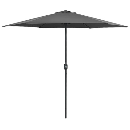 vidaXL Garden Parasol with Aluminium Pole 270x246 cm Anthracite 1