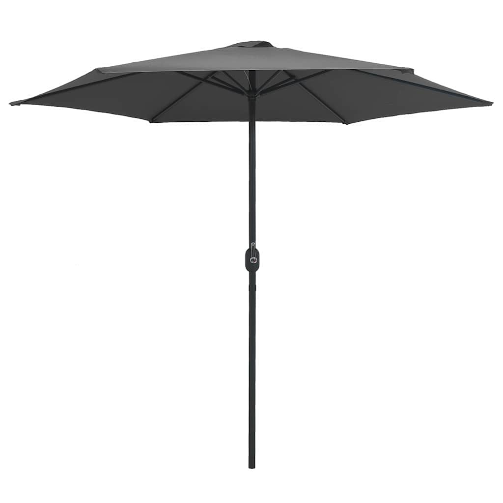 vidaXL Garden Parasol with Aluminium Pole 270x246 cm Anthracite 2
