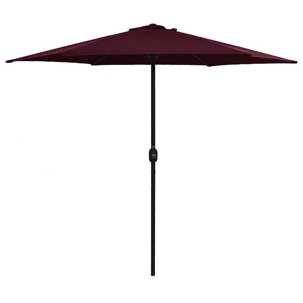 vidaXL Garden Parasol | Bordeaux red | Polyester, Aluminium | Large | Tiltable 1