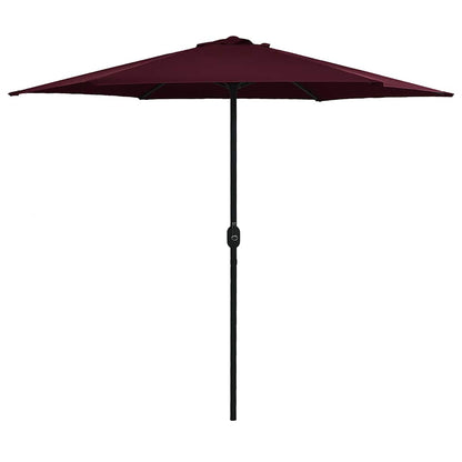vidaXL Garden Parasol | Bordeaux red | Polyester, Aluminium | Large | Tiltable 1