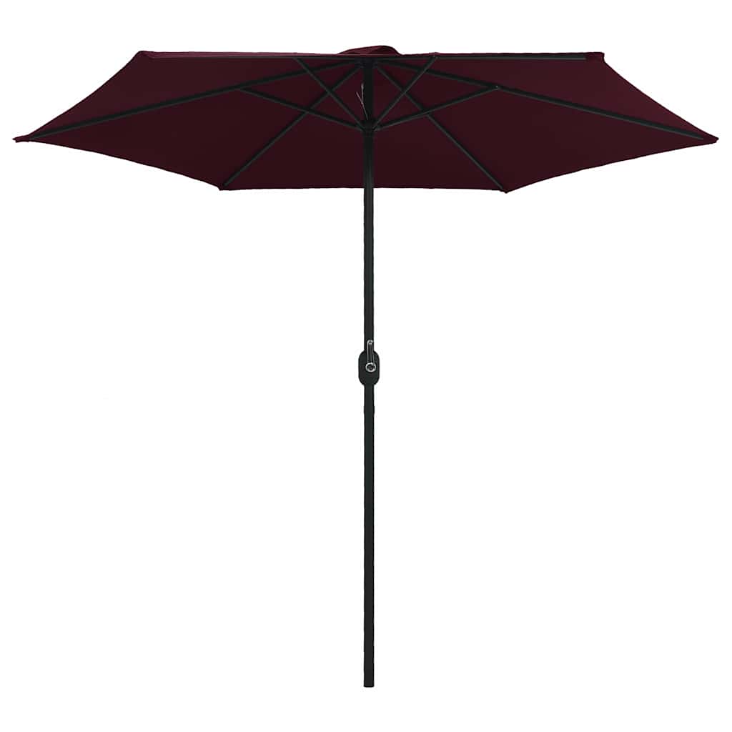 vidaXL Garden Parasol | Bordeaux red | Polyester, Aluminium | Large | Tiltable 3