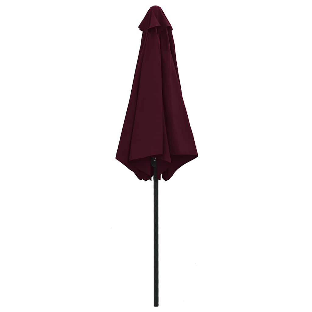 vidaXL Garden Parasol | Bordeaux red | Polyester, Aluminium | Large | Tiltable 4