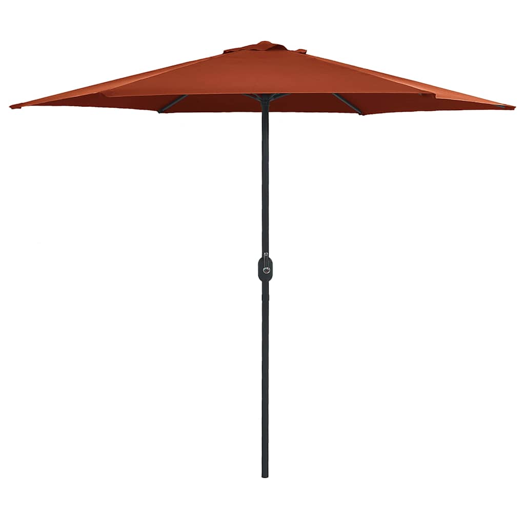 vidaXL Garden Parasol | Terracotta | Polyester, Aluminium | Large | Collapsible 1