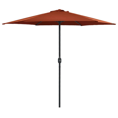 vidaXL Garden Parasol | Terracotta | Polyester, Aluminium | Large | Collapsible 1