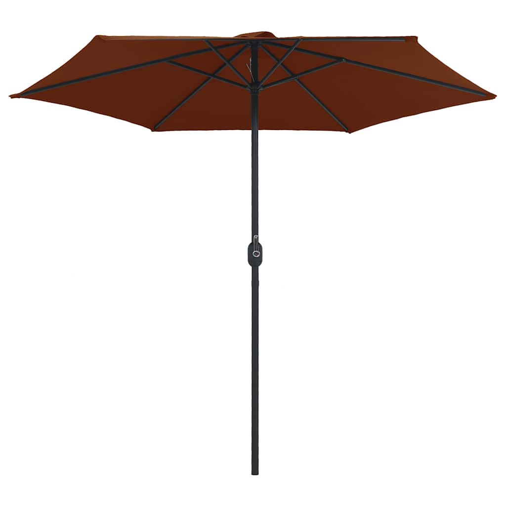vidaXL Garden Parasol | Terracotta | Polyester, Aluminium | Large | Collapsible 3