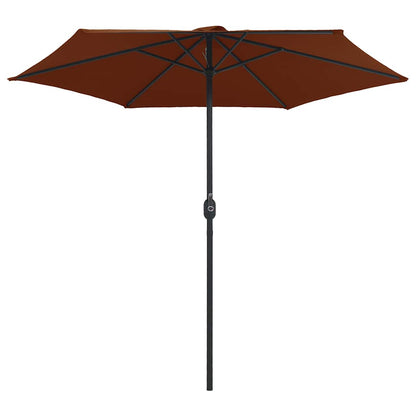 vidaXL Garden Parasol | Terracotta | Polyester, Aluminium | Large | Collapsible 3