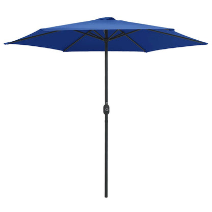 vidaXL Garden Parasol | Azure Blue | Polyester, Aluminium | Large | Foldable 2