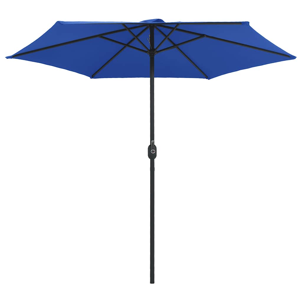 vidaXL Garden Parasol | Azure Blue | Polyester, Aluminium | Large | Foldable 3