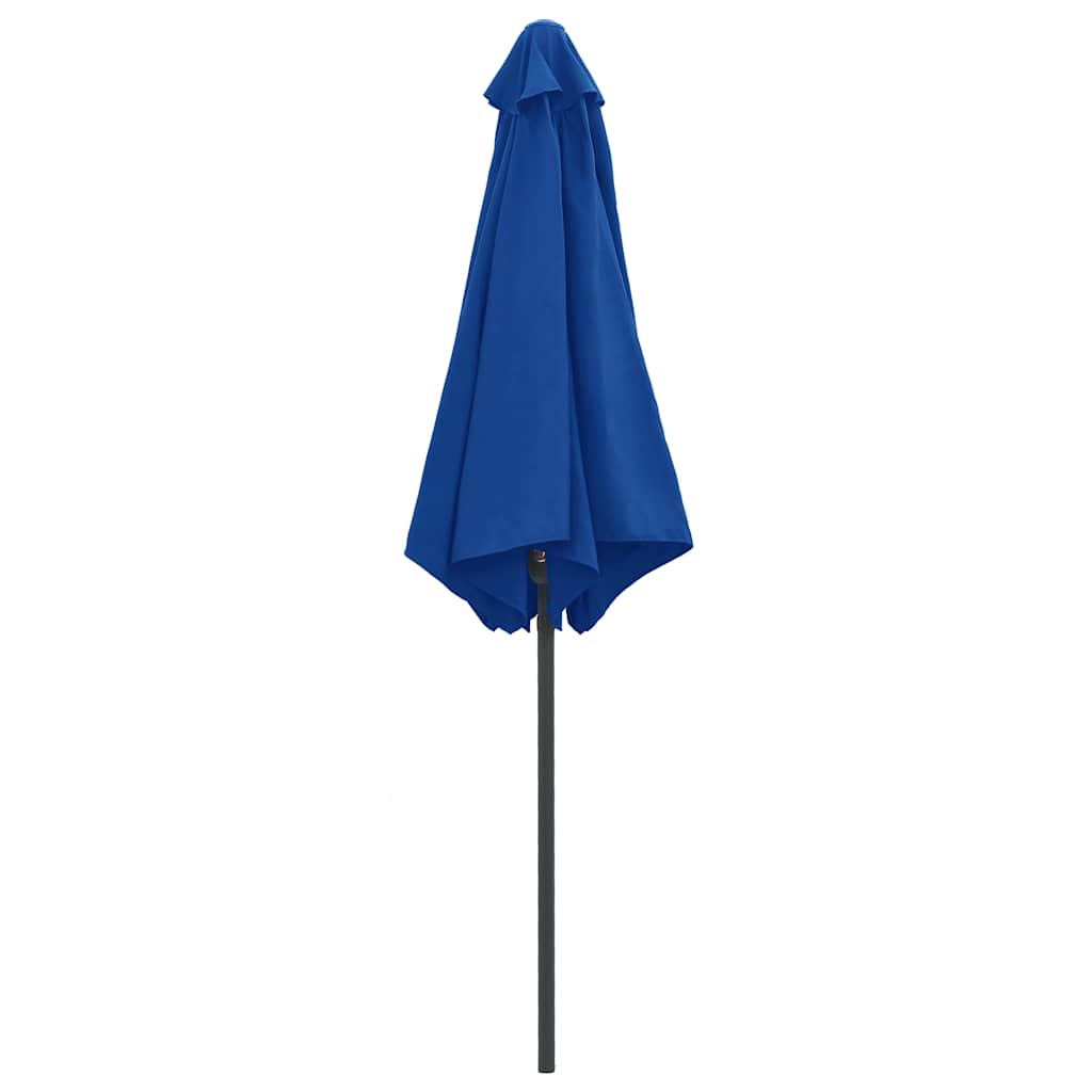 vidaXL Garden Parasol | Azure Blue | Polyester, Aluminium | Large | Foldable 4