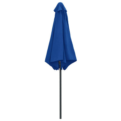 vidaXL Garden Parasol | Azure Blue | Polyester, Aluminium | Large | Foldable 4