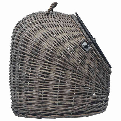 vidaXL Cat Carrier | Grey and black | Natural willow, iron | 50x42x40 cm 5