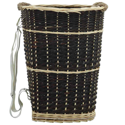 Firewood Backpack with Carrying Belts Natural Willow 50 cm 58 cm 44 cm