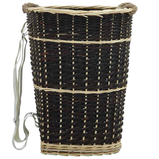 286974 vidaXL Firewood Backpack with Carrying Belts 50x44x58 cm Natural Willow 1