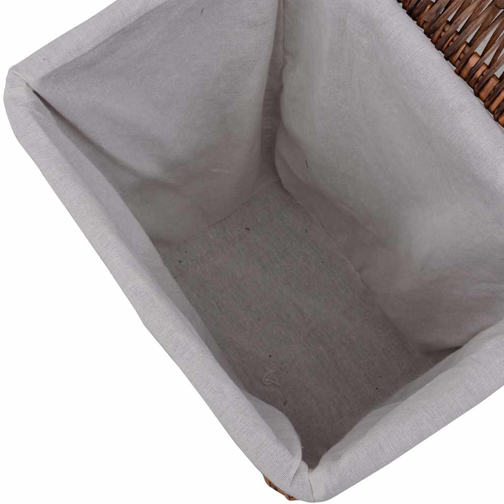 286979 vidaXL Laundry Basket Brown Willow 6