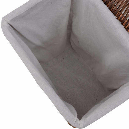 286979 vidaXL Laundry Basket Brown Willow 6