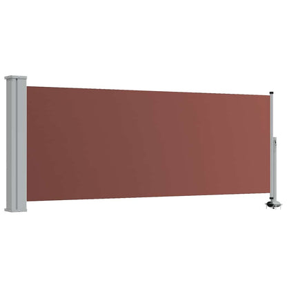 vidaXL Side Awning | Brown | Polyester | 100x300 cm | Retractable | Modern 2