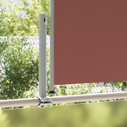 vidaXL Side Awning | Brown | Polyester | 100x300 cm | Retractable | Modern 3