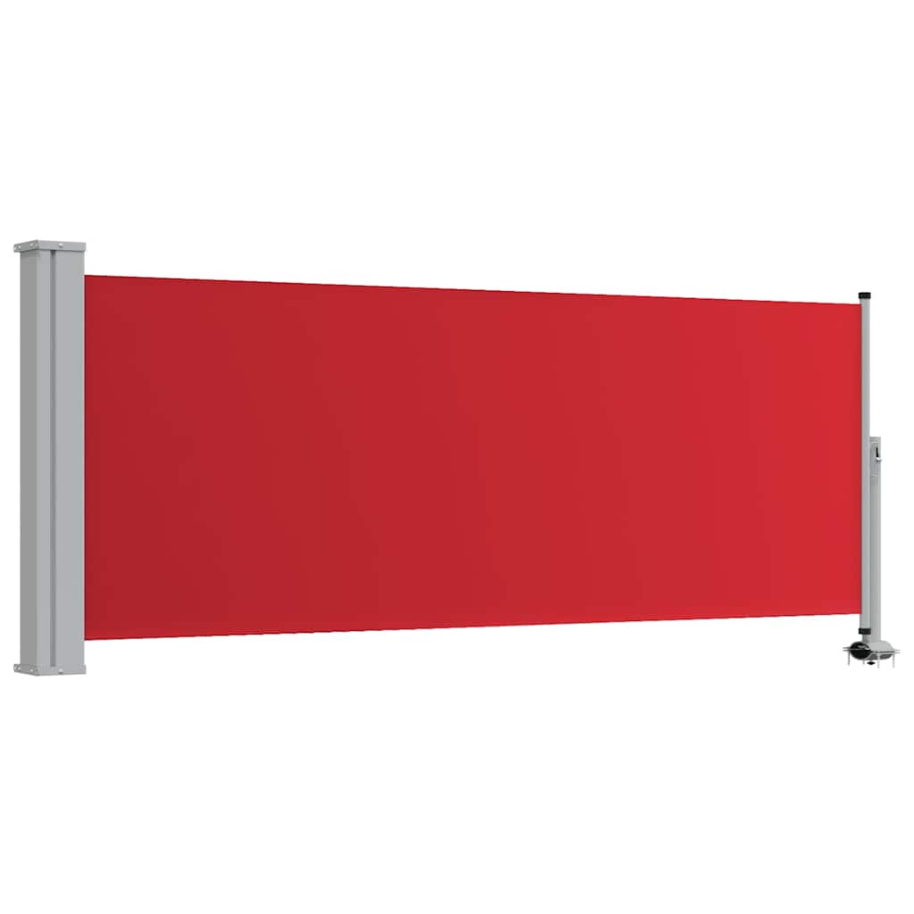 vidaXL Patio Retractable Side Awning 100x300 cm Red 2