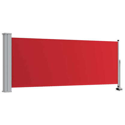 vidaXL Patio Retractable Side Awning 100x300 cm Red 2