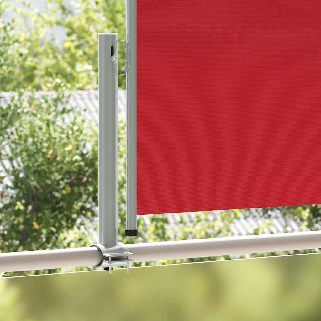 vidaXL Patio Retractable Side Awning 100x300 cm Red 3