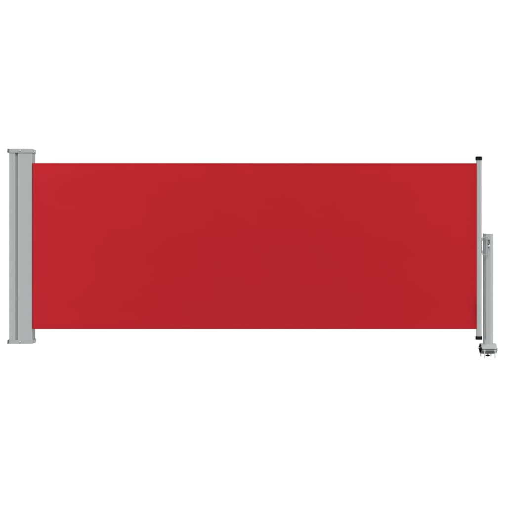 vidaXL Patio Retractable Side Awning 100x300 cm Red 5