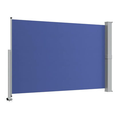 Patio Retractable Side Awning 160 x 300 cm Blue