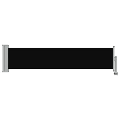 vidaXL Patio Retractable Side Awning 60x300 cm Black 4