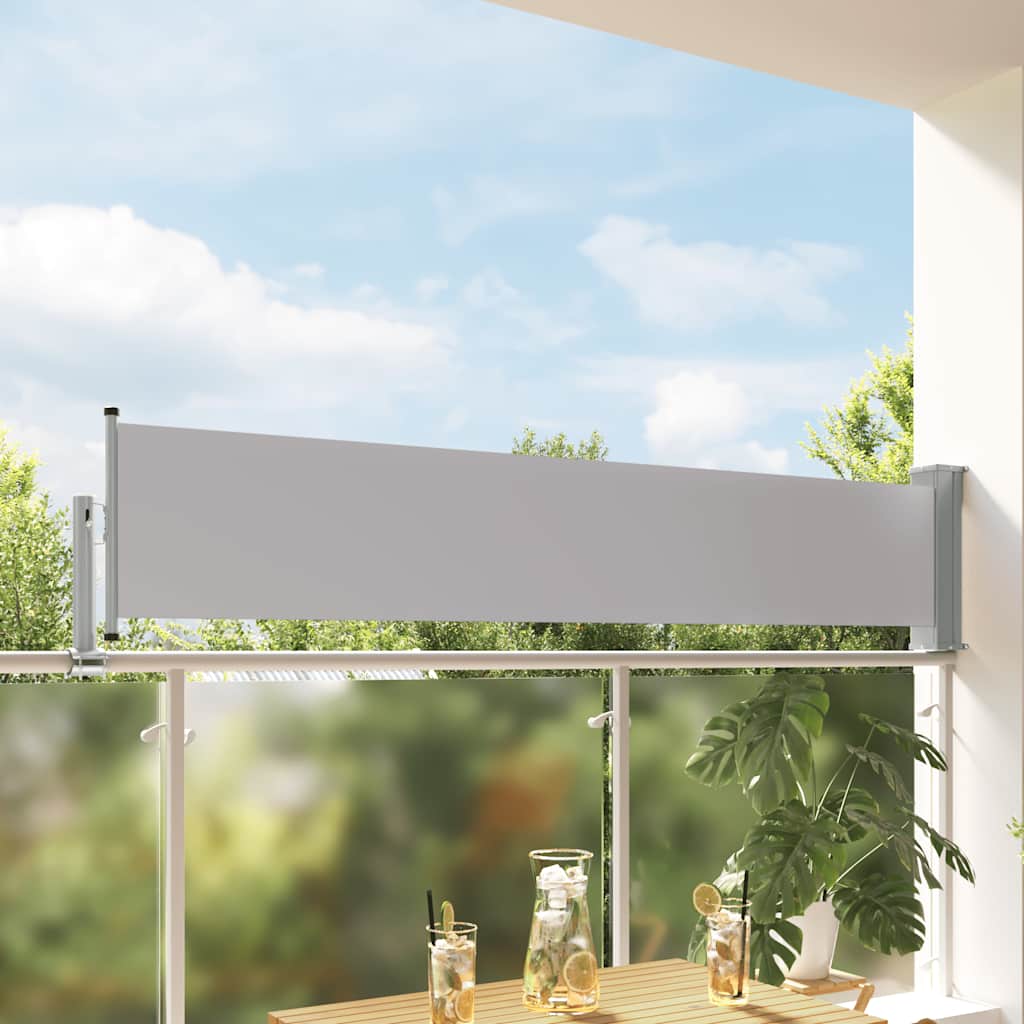 vidaXL Side Awning | Grey | Polyester with PU coating | 60x300 cm 1