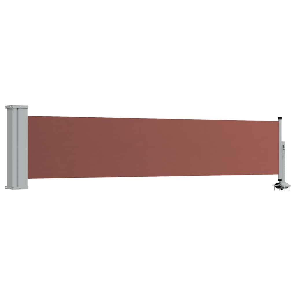 vidaXL Side Awning | Brown and Grey 2