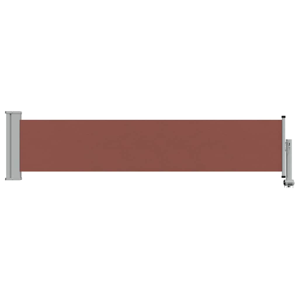 vidaXL Side Awning | Brown and Grey 4