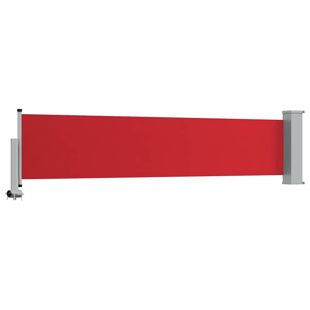 vidaXL Side Awning | Red and grey 6