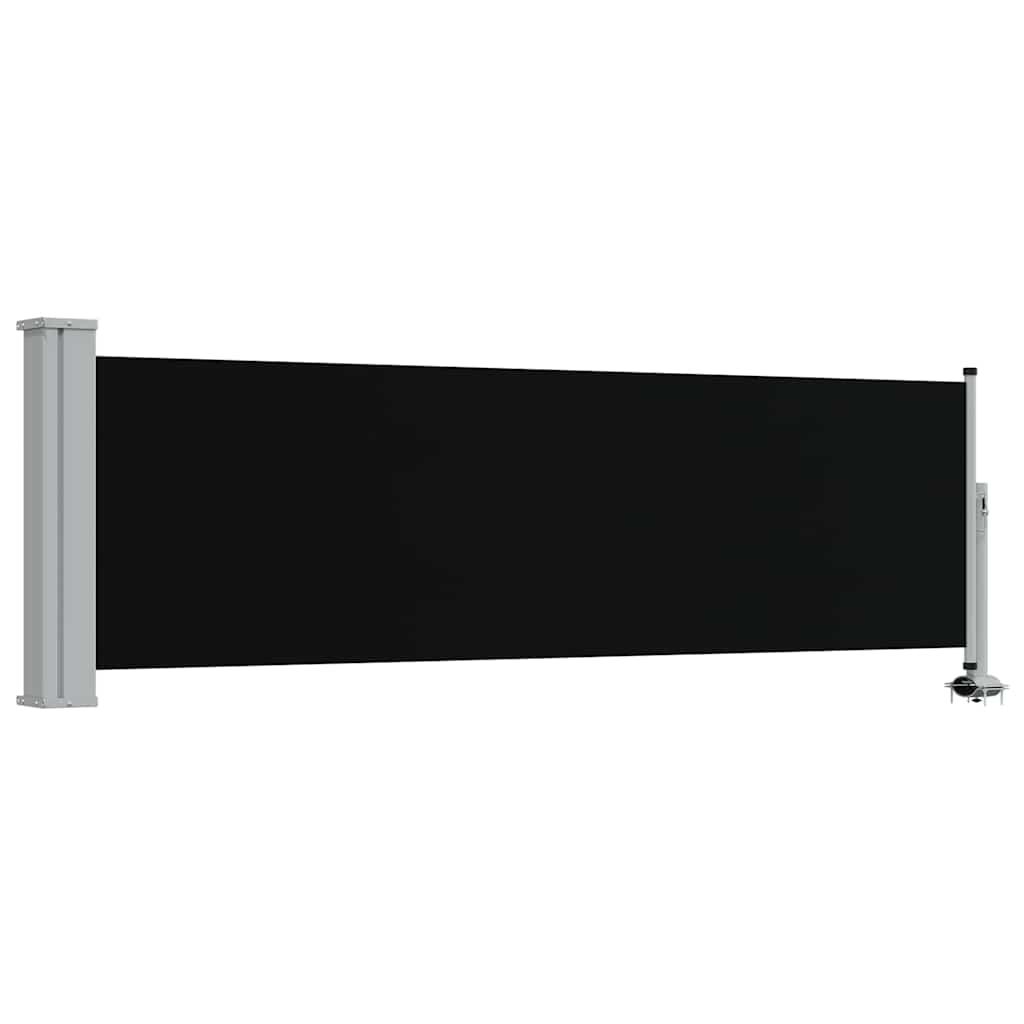 vidaXL Side Awning | Black and Grey | Polyester with PU coating | 80 x 300 cm 2