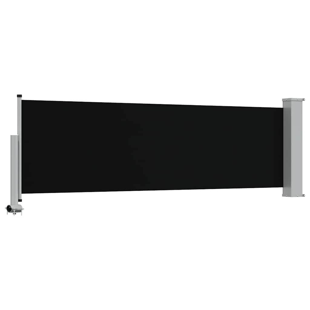 vidaXL Side Awning | Black and Grey | Polyester with PU coating | 80 x 300 cm 6
