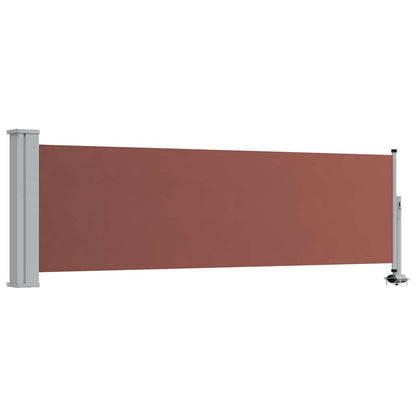 vidaXL Side Awning | Brown and grey 2