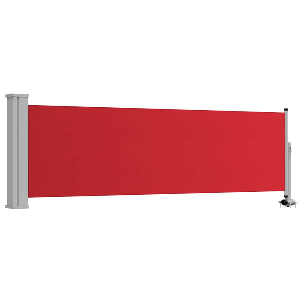 vidaXL Patio Retractable Side Awning 80x300 cm Red 2