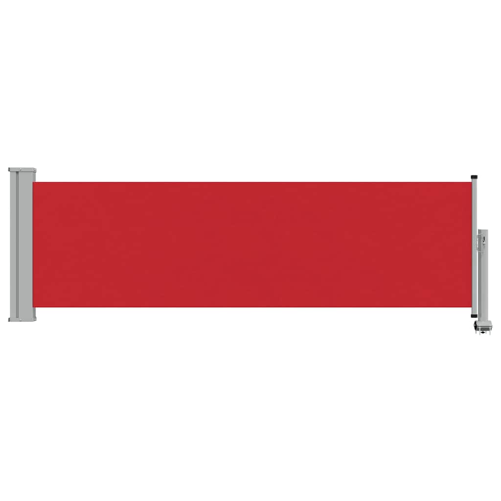 vidaXL Patio Retractable Side Awning 80x300 cm Red 3