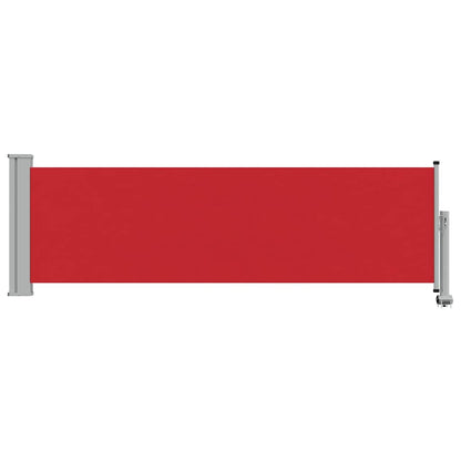 vidaXL Patio Retractable Side Awning 80x300 cm Red 3