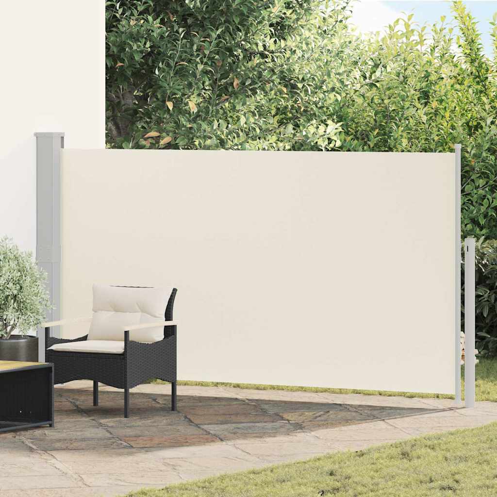 48365 vidaXL Patio Retractable Side Awning 170x300 cm Cream 1