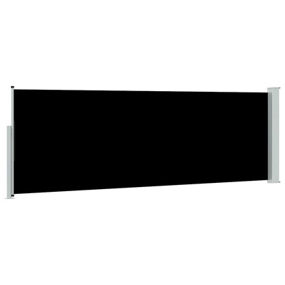 vidaXL Patio Retractable Side Awning 100x314 cm Black 6