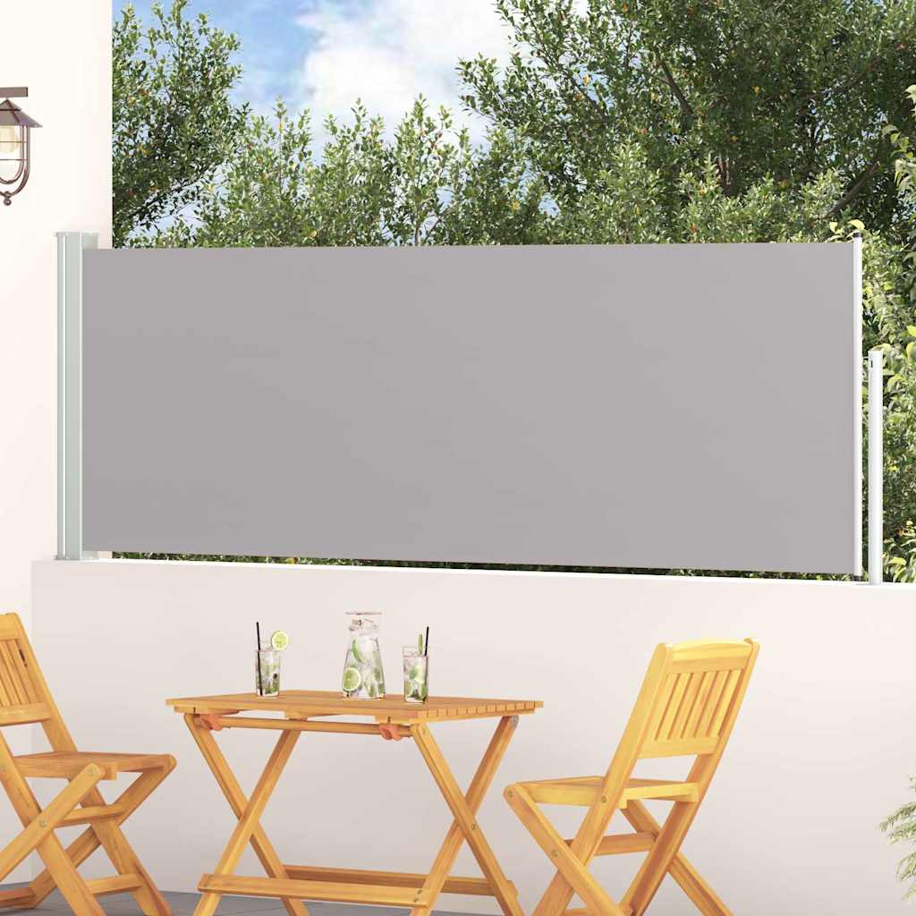 vidaXL Patio Retractable Side Awning 100x314 cm Grey 1