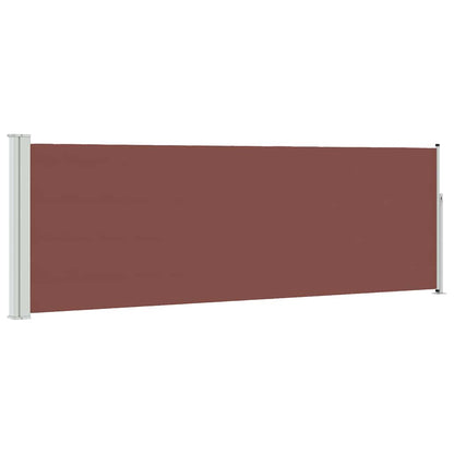 vidaXL Patio Retractable Side Awning 100x314 cm Brown 2