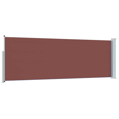 vidaXL Patio Retractable Side Awning 100x314 cm Brown 6