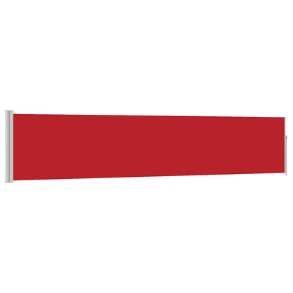 vidaXL Patio Retractable Side Awning 100x514 cm Red 2