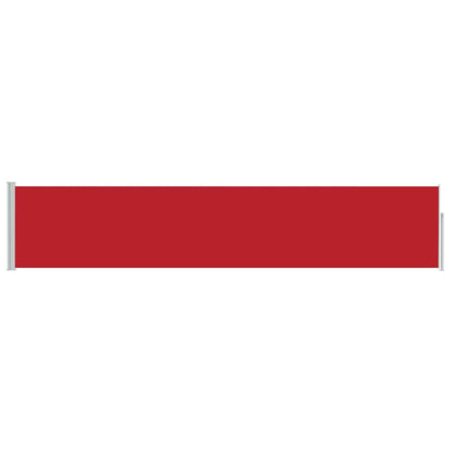 vidaXL Patio Retractable Side Awning 100x514 cm Red 4