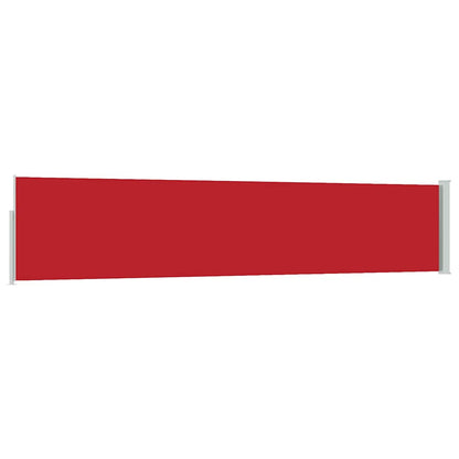 vidaXL Patio Retractable Side Awning 100x514 cm Red 6